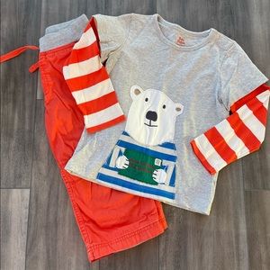 Baby Boden Appliqué Polar Bear Shirt & HA Pants